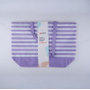 ALPINA - Striped Beach Bag 49.3x16x34 Cm (Purple / White) - (8711252557731_PURPLE)