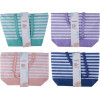 ALPINA - Striped Beach Bag 49.3x16x34 Cm (Turquoise / White) - (8711252557731_TURQUOISE)