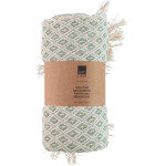 Articasa Arti Casa - Cotton Diamond Pattern Blanket 130x170 Cm (Green / White) - (871125230188)