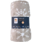 Articasa Arti Casa - Flannel Christmas Blanket 150x200 Cm (Beige) - (8711252568423_BEIGE)