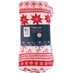 Articasa Arti Casa - Flannel Christmas Blanket 150x200 Cm (Red) - (8711252568423_RED)