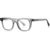 Techsuit - Anti-Blue Light Glasses Reflex Pc (2229) - For Men, Round, TR90&Metal Frame, Ac Lens - Transparent/Gray