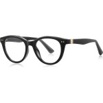 Techsuit - Anti-Blue Light Glasses Reflex Pc (2231) - For Men, Round, TR90&Metal Frame, Ac Lens - Black