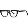 Techsuit - Anti-Blue Light Glasses Reflex Pc (2276) - For Women, Cat Eye, TR90&Metal Frame, Ac Lens - Black