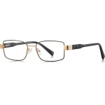 Techsuit - Anti-Blue Light Glasses Reflex Pc (3163) - For Women, Rectangle, Metal Frame, Ac Lens - Black