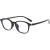 Techsuit - Anti-Blue Light Glasses Reflex Pc (6635) - Unisex, Round, TR90 Frame, Ac Lens - Black