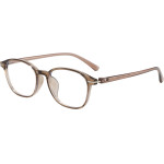 Techsuit - Anti-Blue Light Glasses Reflex Pc (6635) - Unisex, Round, TR90 Frame, Ac Lens - Light Brown