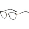 Techsuit - Anti-Blue Light Glasses Reflex Pc (82290) - For Women, Cat Eye, TR90&Metal Frame, Ac Lens - Gold/Black