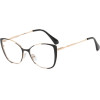 Techsuit - Anti-Blue Light Glasses Reflex Pc (8808) - For Women, Oversized, Metal Frame, Ac Lens - Black