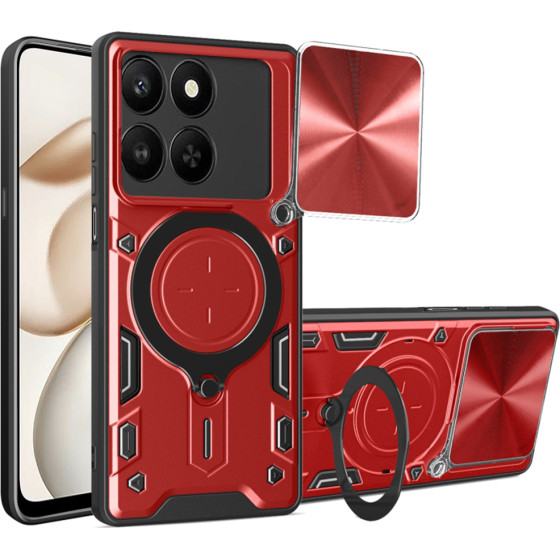 Techsuit - Camguard Pro - Honor 400 Smart 5G / 400 Smart 4G / X7d 4G - Red