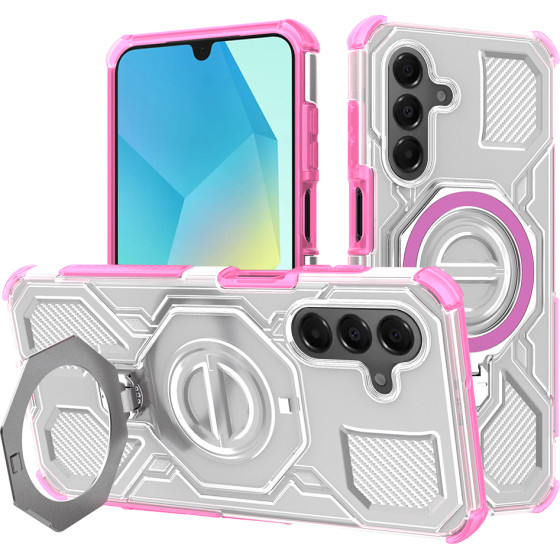 Techsuit - Carbon Shield Pro - Samsung Galaxy A16 4G / A16 5G - Pink Transparent