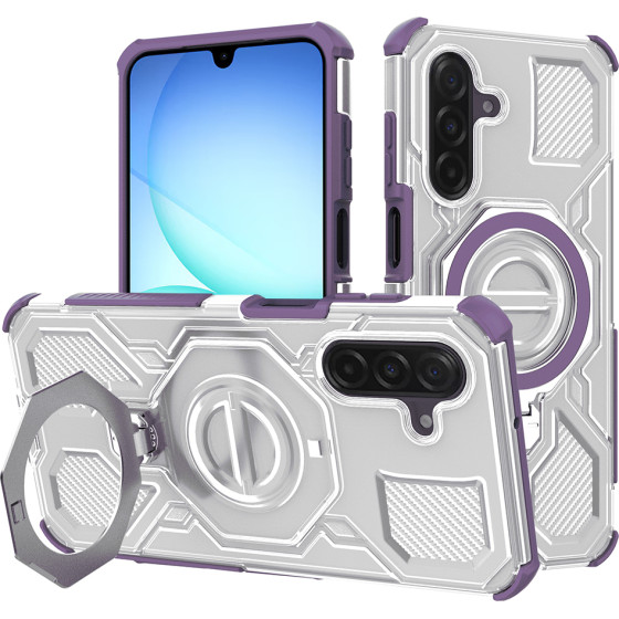 Techsuit - Carbon Shield Pro - Samsung Galaxy A17 5G / A17 4G - Purple Transparent
