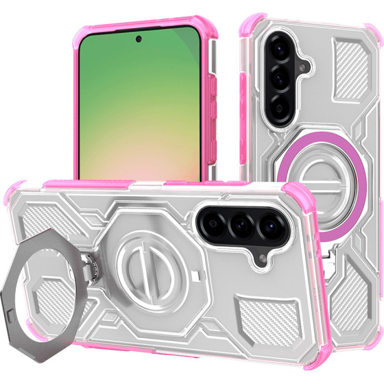 Techsuit - Carbon Shield Pro - Samsung Galaxy A56 5G - Pink Transparent