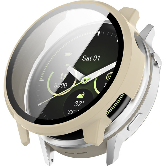 Techsuit - Defense360 Pro + Screen Protector - Garmin Venu 4 45mm - Beige