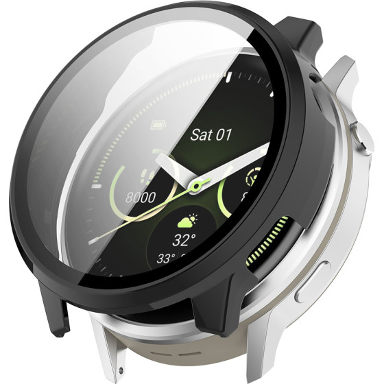 Techsuit - Defense360 Pro + Screen Protector - Garmin Venu 4 45mm - Matte Black