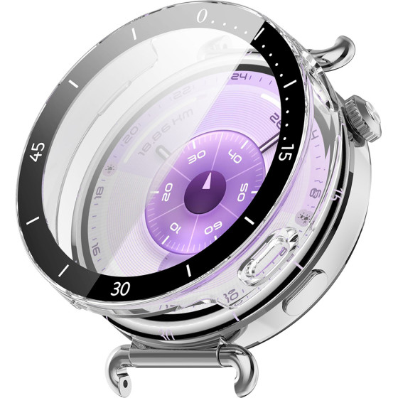 Techsuit - Defense360 Pro Bezel + Screen Protector - Huawei Watch Gt 6 41mm - Clear