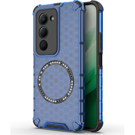 Techsuit - Honeycomb Shield Magsafe - Xiaomi Redmi 15 4G / Redmi 15 5G - Blue