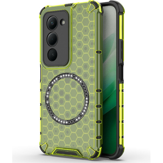 Techsuit - Honeycomb Shield Magsafe - Xiaomi Redmi 15 4G / Redmi 15 5G - Lime Green