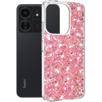 Techsuit - Sparkly Glitter - Xiaomi Redmi 13C 4G / 13C 5G / Poco M6 / C65 - Pink