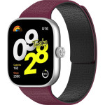 Techsuit - Watchband (W016) - Xiaomi Smart Band 9 Pro / 8 Pro / Redmi Watch 4 / Watch 5 - Wine Red / Black