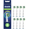 Oral-B Crossaction Electric Toothbrush Replacement Heads 8pCs White - (80711280)