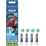 Oral-B Kids Electric Toothbrush Replacement Heads For 3+ 4pCs Spiderman - (81770380)