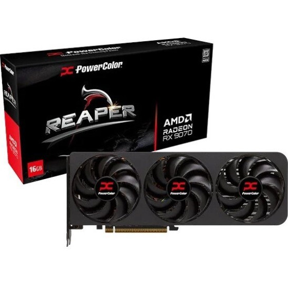 PowerColor Reaper Amd RX9070 16 Gb GDDR6 Graphics Card - (RX9070 16G-A)