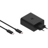 Motorola Charger Wall Turbopower 125W Dual 2x USB-C With Cable USB-C 1m Black - (119MOTO125WDUO)