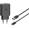 Motorola Charger Wall Turbopower 33W USB-A With Cable USB-A To USB-C 1m Black - (119MOTO33W)