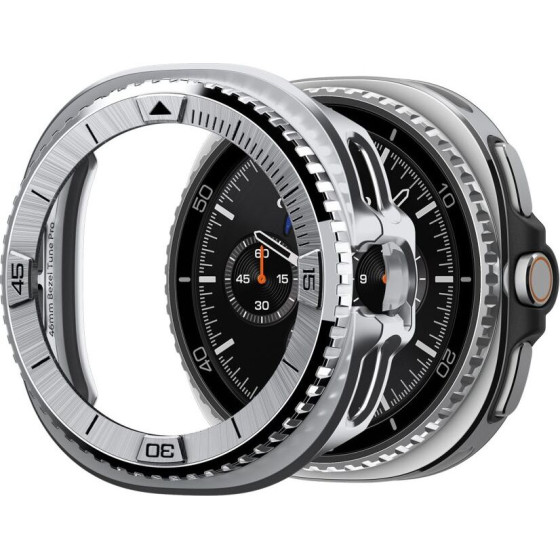 Spigen Bezel Tune Pro Pilot Samsung Galaxy Watch 8 Classic (46 MM) Silver - (ACS10017)