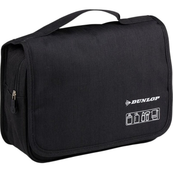 Dunlop - Travel Toiletry Bag With Hanging Hook 25x20x10 Cm (Black) - (8711252572833_BLACK)