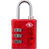 Dunlop - Tsa Combination Lock For Suitcase / Luggage (Red) - (8711252102795_RED)