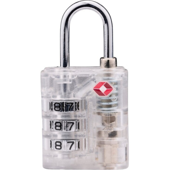 Dunlop - Tsa Combination Lock For Suitcase / Luggage (White) - (8711252102795_WHITE)