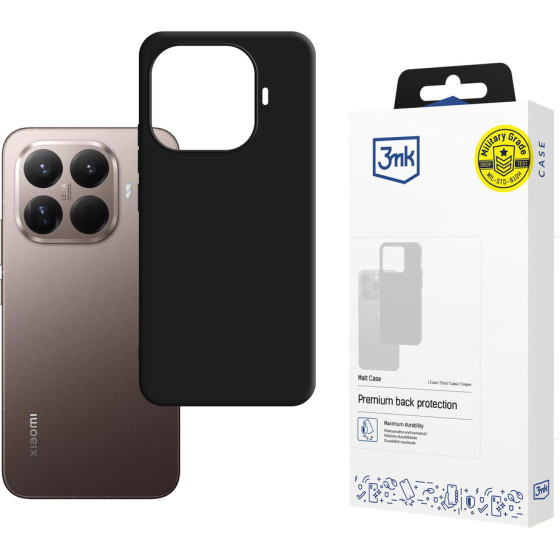 3MK Protection 3MK Matt Case For Xiaomi 15T Pro 5G - Black - (W-3MatCas-x15tpro-0)