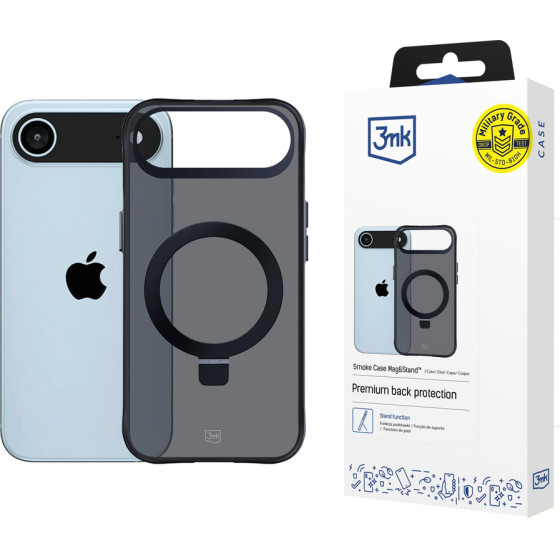 3MK Protection 3MK Smoke Case Mag&Stand For Iphone Air - Black - (W-3SmCaM&S-AI17A-0)