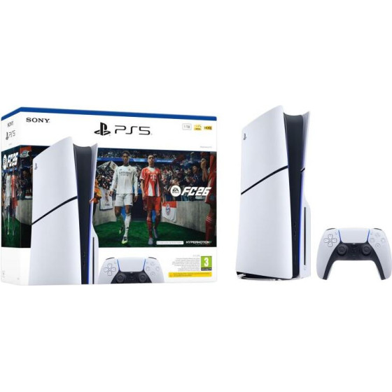 Sony Playstation 5 Slim 1TB Blu-Ray Disc Edition & Ea Sports Fc 26 Bundle - (711719021537)