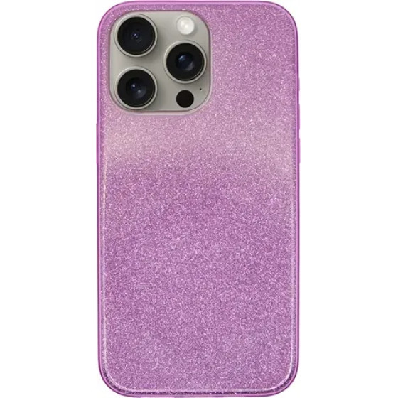 Vivid Glitter Shine Plastic Hard Case Apple iPhone 15 Pro Max Purple - (CS-FSHN GLT 4-2403005)