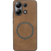 Vivid Magsafe Wooden Pattern Case Redmi Note 13 4G Brown - (CS-OFFC Case 4-2403001)