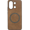 Vivid Magsafe Wooden Pattern Case Redmi Note 13 4G Brown - (CS-OFFC Case 4-2403001)