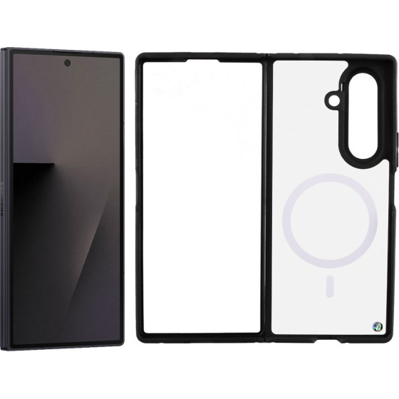 Volte-Tel ���� Samsung Z Fold 7 5G F966 8.0'' Magsafe Back Cover Tpu Camera Guard BLACK