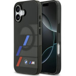 BMW M Iml Metal Buttons Tricolor Lines Magsafe Case For Iphone 17 Black - (BMHMP17S25HTTRIK)