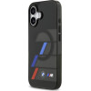 BMW M Iml Metal Buttons Tricolor Lines Magsafe Case For Iphone 17 Black - (BMHMP17S25HTTRIK)