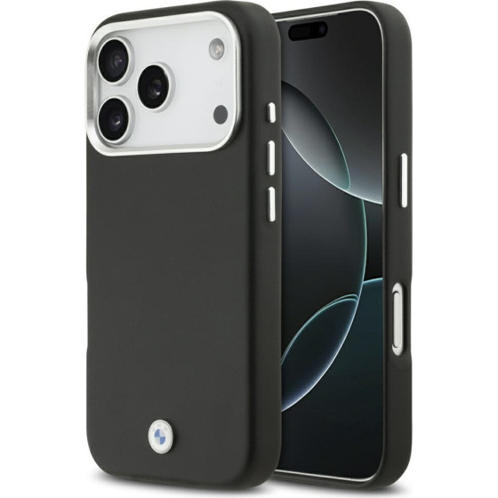 BMW Sign Full Wrapped Metal Magsafe Case For Iphone 17 Pro Black - (BMHMP17L23PUFWK)