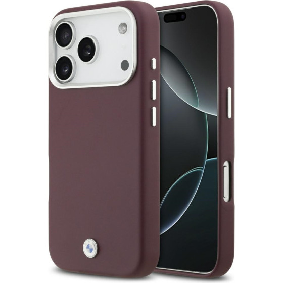 BMW Sign Full Wrapped Metal Magsafe Case For Iphone 17 Pro Red - (BMHMP17L23PUFWR)