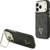 Guess Case 4G Pu Triangle Logo & Stand Camera Magsafe For Iphone 17 Pro Black - (GUHMP17LPCS4GPTK)