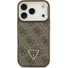 Guess Case 4G Pu Triangle Logo & Stand Camera Magsafe For Iphone 17 Pro Brown - (GUHMP17LPCS4GPTW)