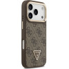 Guess Case 4G Pu Triangle Logo & Stand Camera Magsafe For Iphone 17 Pro Brown - (GUHMP17LPCS4GPTW)