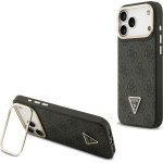Guess Case 4G Pu Triangle Logo & Stand Camera Magsafe For Iphone 17 Pro Max Black - (GUHMP17XPCS4GPTK)