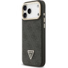 Guess Case 4G Pu Triangle Logo & Stand Camera Magsafe For Iphone 17 Pro Max Black - (GUHMP17XPCS4GPTK)