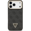 Guess Case 4G Pu Triangle Logo & Stand Camera Magsafe For Iphone 17 Pro Max Black - (GUHMP17XPCS4GPTK)